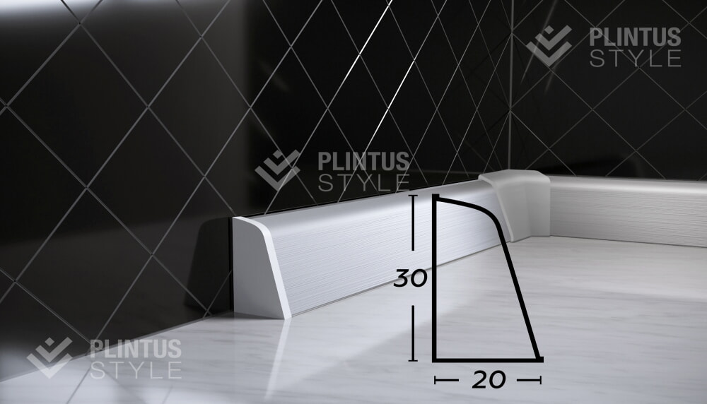 картинка Плинтус для столешницы алюминиевый РИО 20*30 от магазина Люна